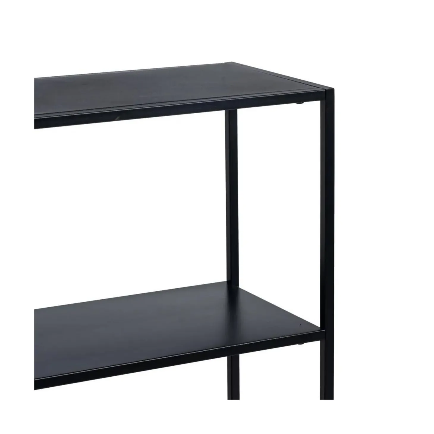 Consola de acero negro acero Calista 120,50x30x81,30cm