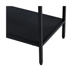 Consola de acero negro acero Calista 120,50x30x81,30cm