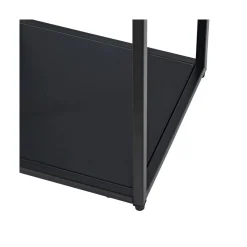 Consola de acero negro Calista 100x30x81cm