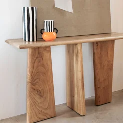 Consola de madera de acacia Moscú 130x40x75cm Clau&Chloe