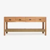 Consola de madera de acacia Bolt 170x40x75cm Clau&Chloe