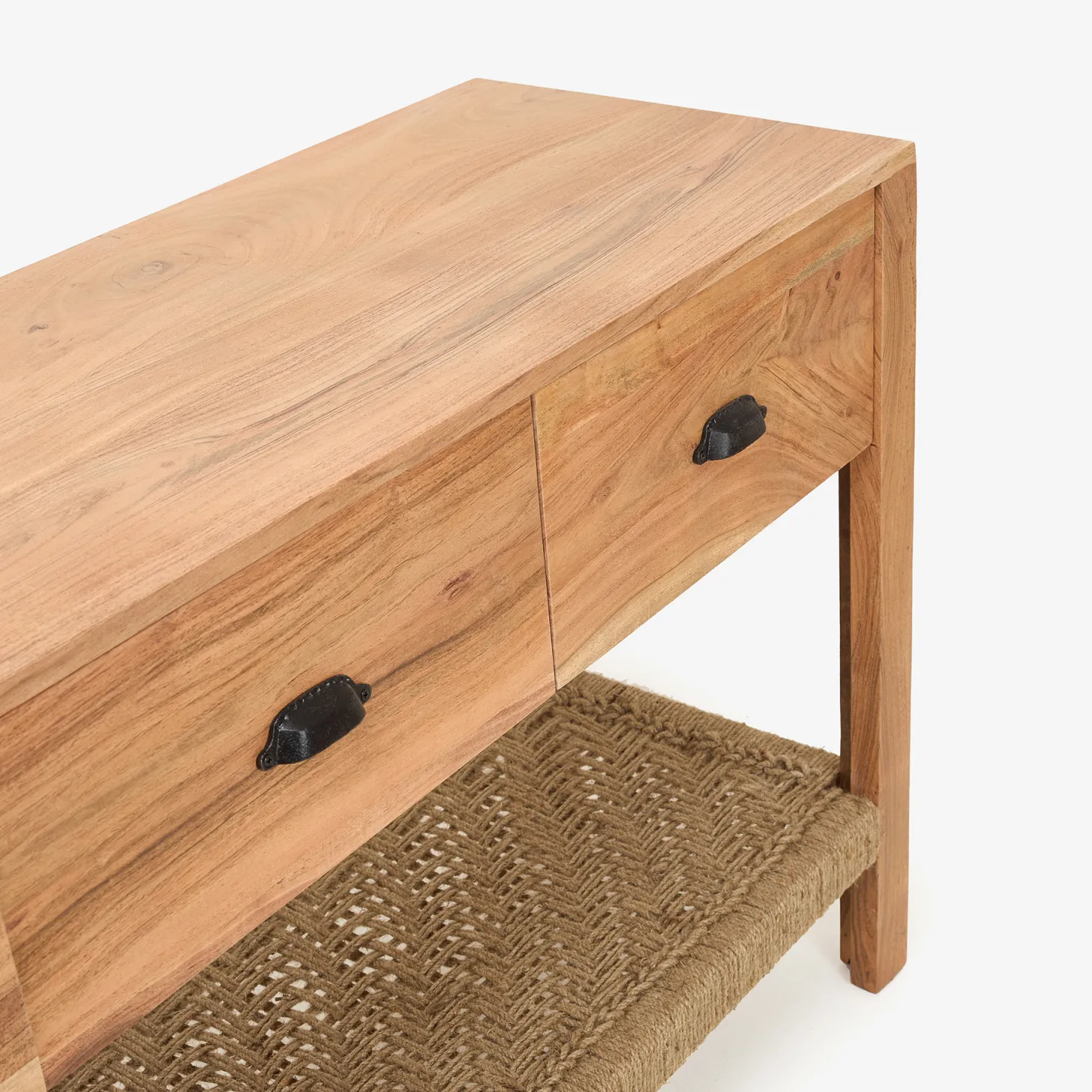 Consola de madera de acacia Bolt 170x40x75cm Clau&Chloe