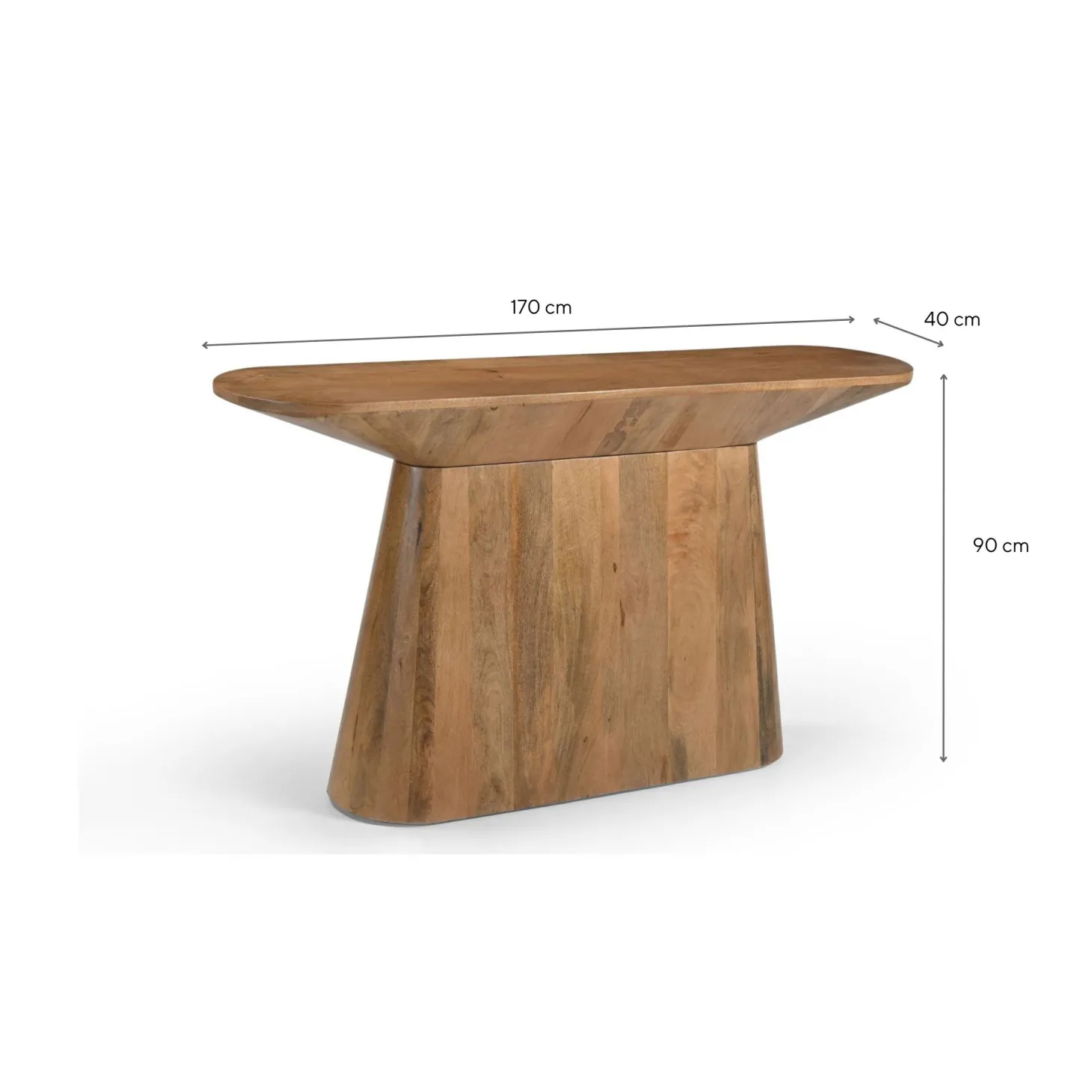 Consola de madera de mango Sidney 170x40x90cm Clau&Chloe
