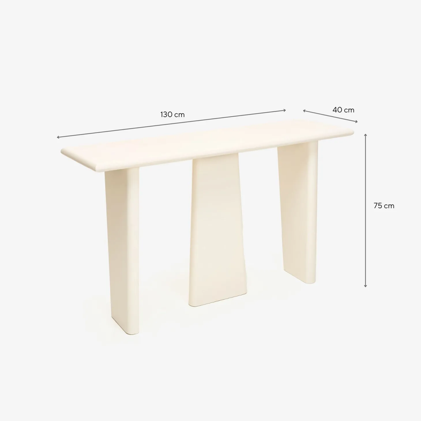 Consola de madera de mango Moscú 130x40x75cm Clau&Chloe