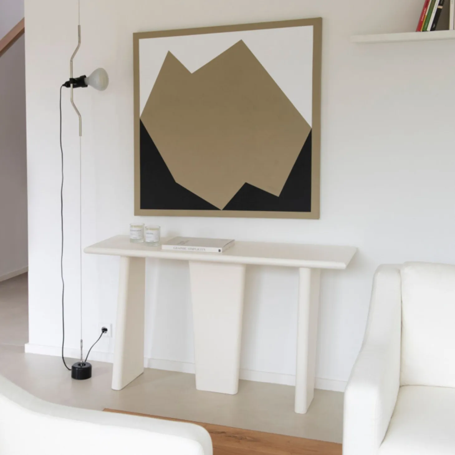 Consola de madera de mango Moscú 130x40x75cm Clau&Chloe