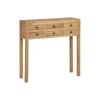 Consola de madera de mindi 85x26x85cm