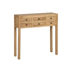 Consola de madera de mindi 85x26x85cm