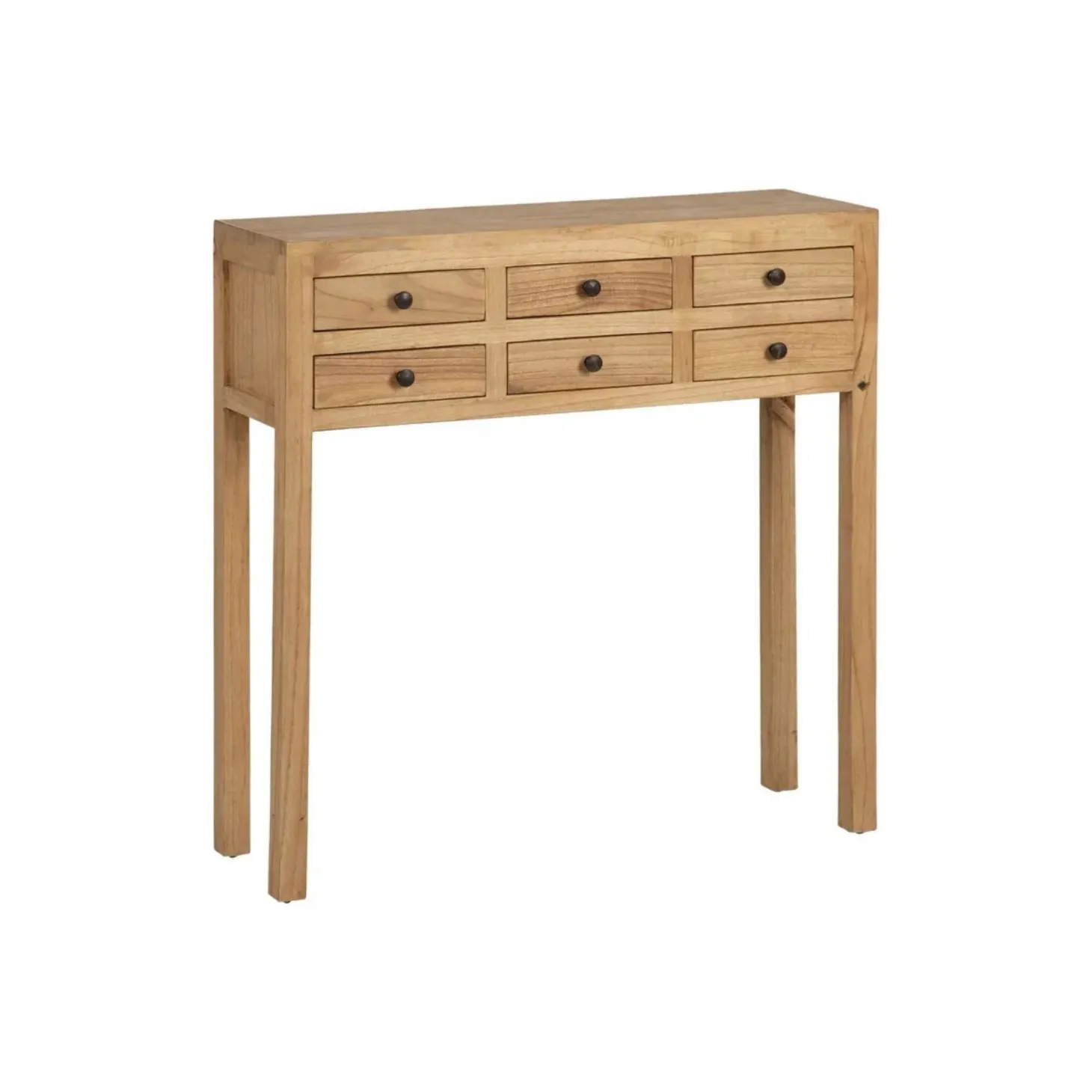 Consola de madera de mindi 85x26x85cm