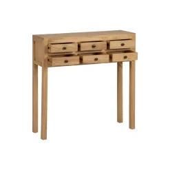 Consola de madera de mindi 85x26x85cm