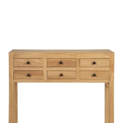 Consola de madera de mindi 85x26x85cm