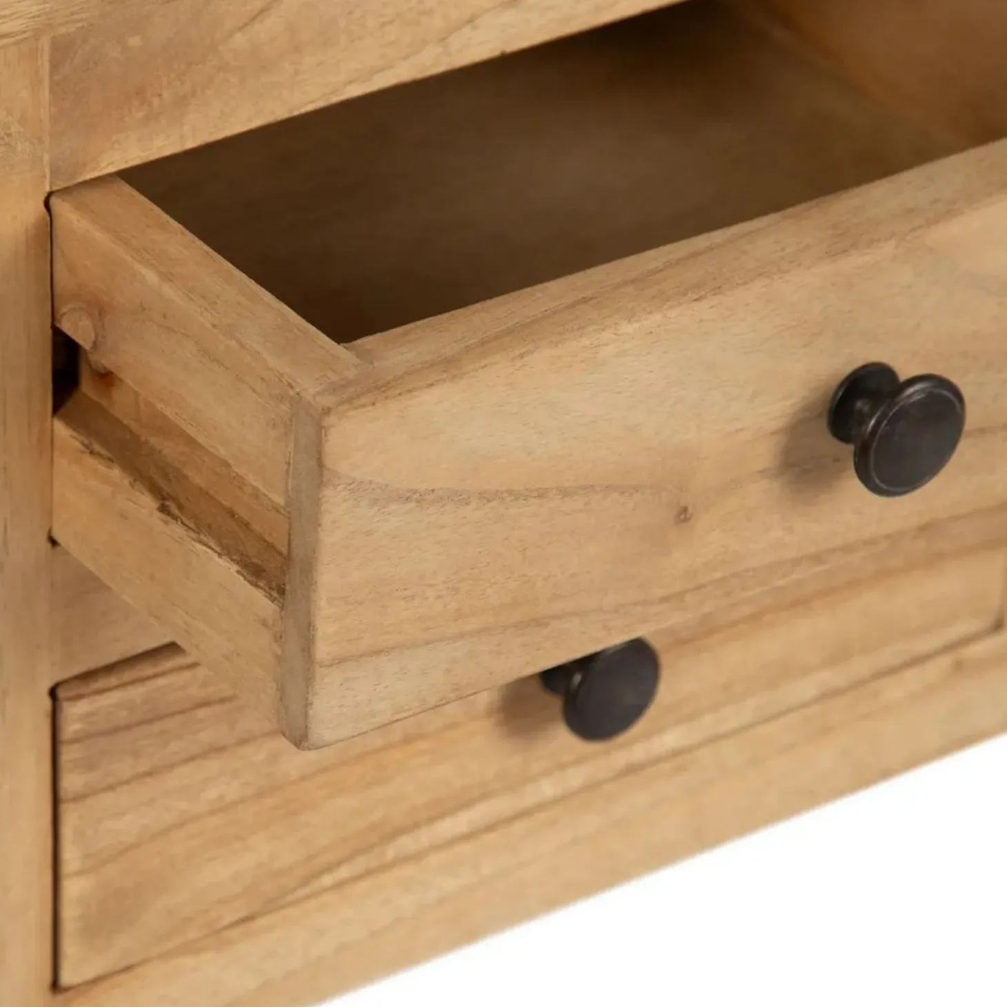Consola de madera de mindi 85x26x85cm