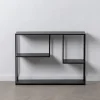Consola de metal negro Calista 100x26x75cm