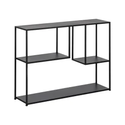 Consola de metal negro Calista 100x26x75cm