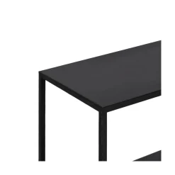 Consola de metal negro Calista 100x26x75cm