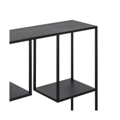 Consola de metal negro Calista 100x26x75cm