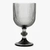 Copa de vidrio gris de 37cl Siva