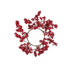 Corona decorativa bayas rojas Ø25cm