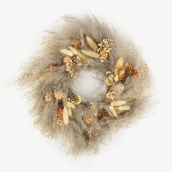 Corona decorativa flores secas Ø38cm