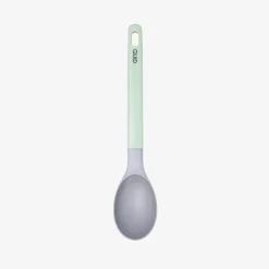 Cuchara de cocina de plástico verde y gris Nira 32cm