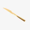 Cuchillo chuletero de acero inoxidable dorado Kipla