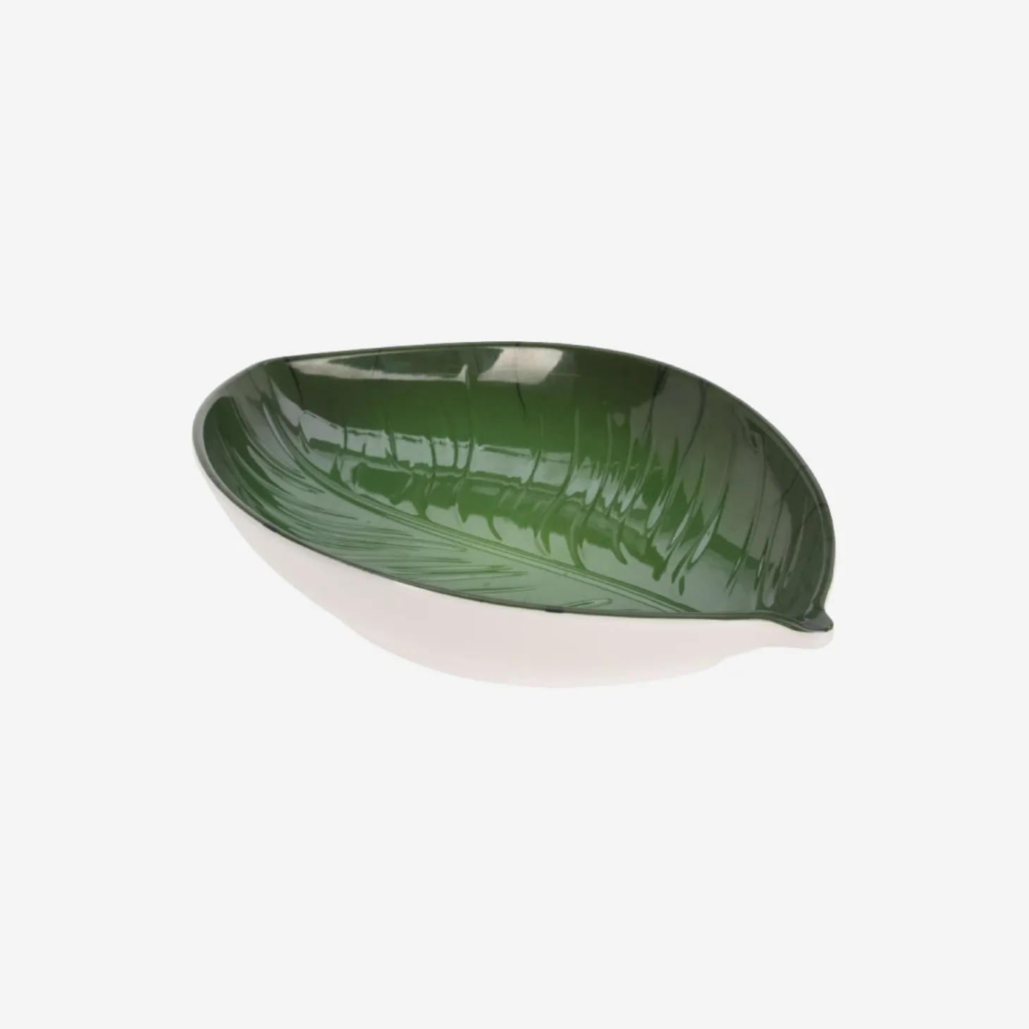 Cuenco de melamina verde Daim 23x15cm
