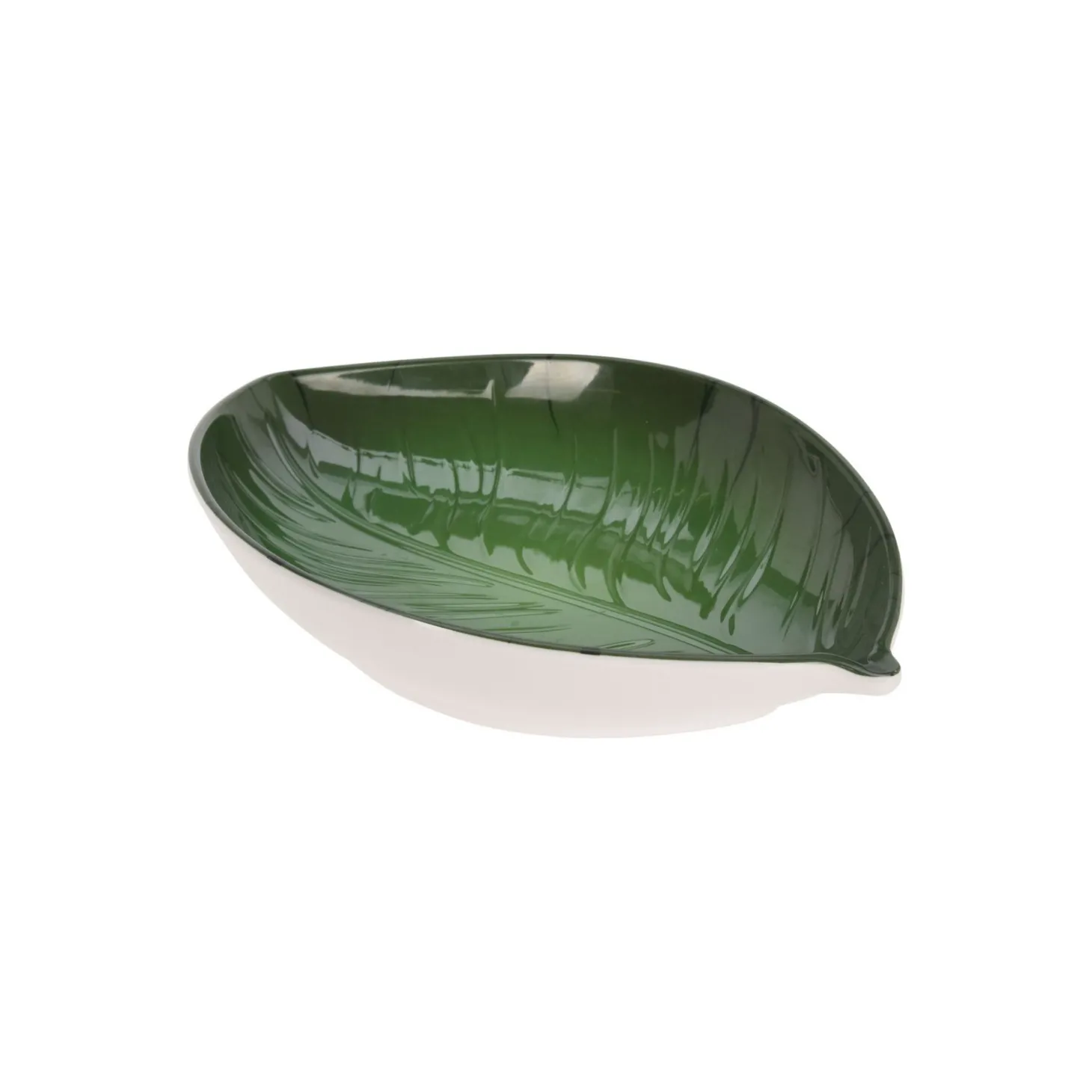 Cuenco de melamina verde Daim 23x15cm