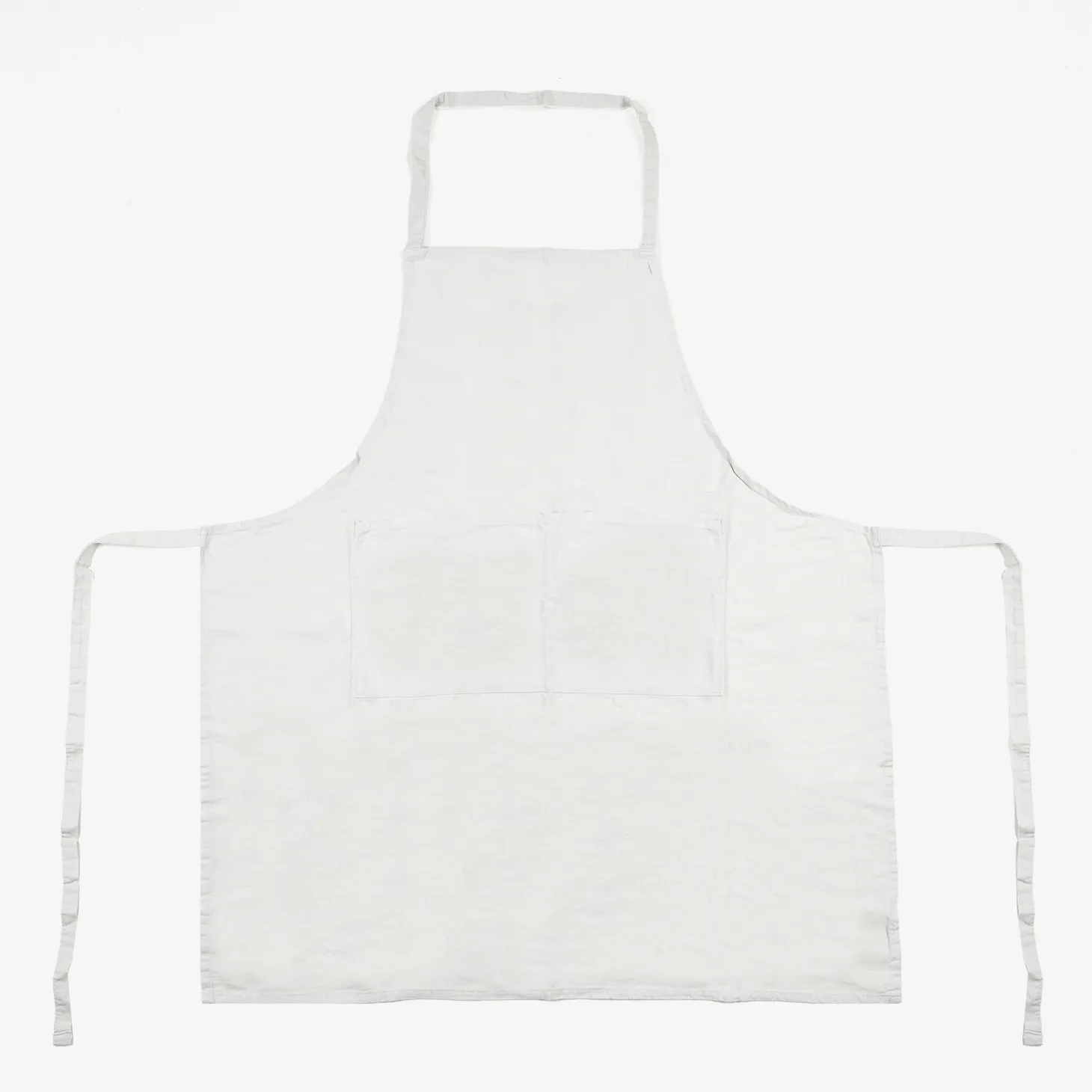 Delantal de cocina de algodón gris 80x70cm