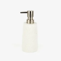 Dispensador de jabón de baño de poliresina granito Ø6x17cm