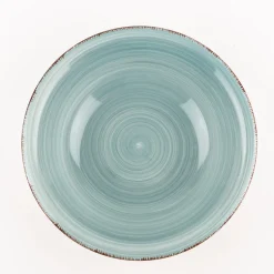 Ensaladera azul de gres Vita Ø23cm
