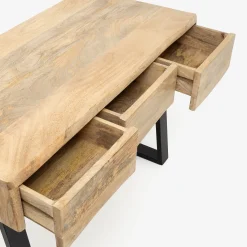 Escritorio de madera de acacia Jaipur 120x60x80cm