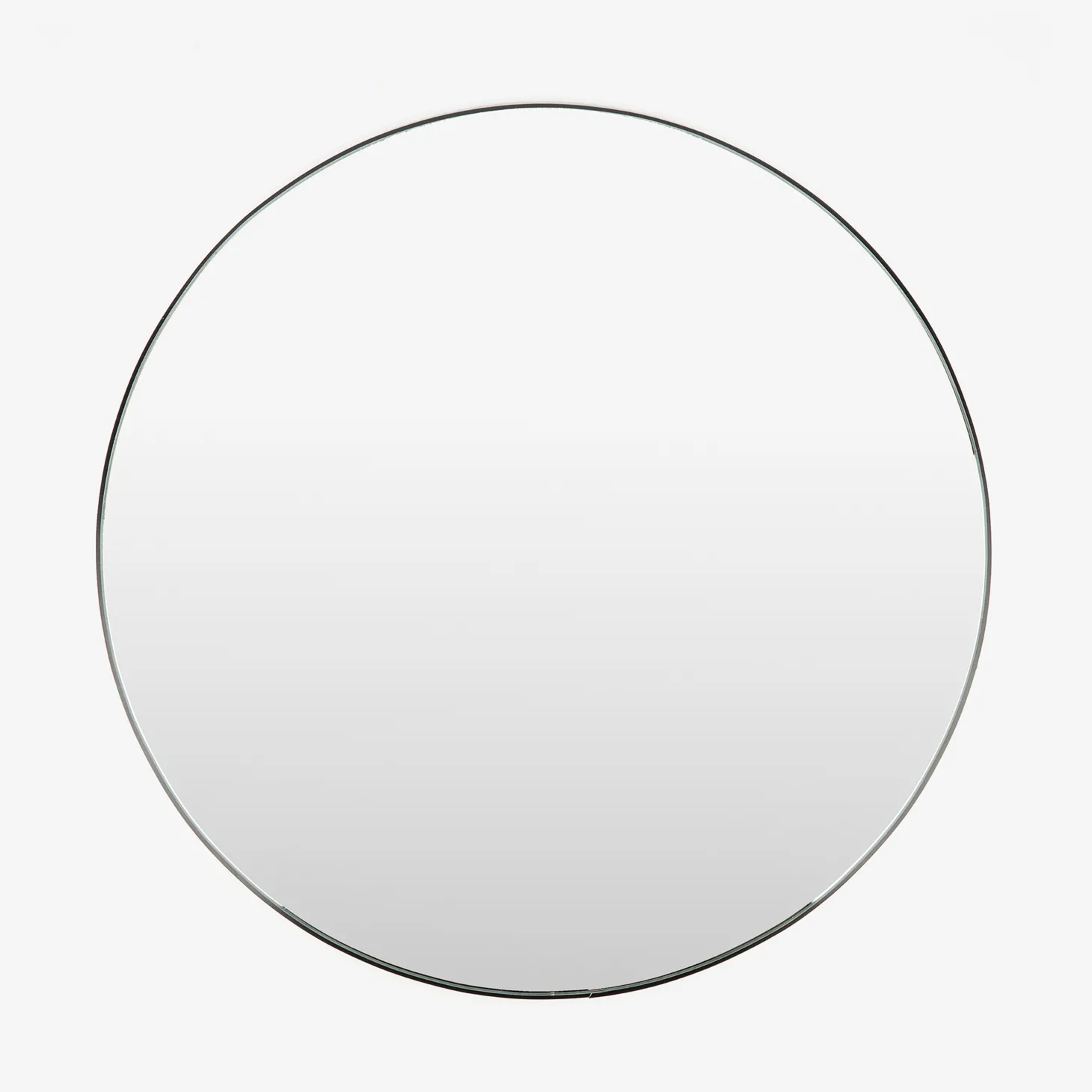Espejo de pared redondo de metal negro Ø55cm
