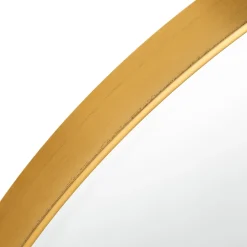 Espejo de pared redondo dorado Ø100cm