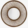 Espejo de pared redondo de ratan Ø59cm Savanna