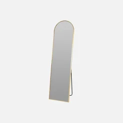 Espejo de pie de metal dorado 40x150cm