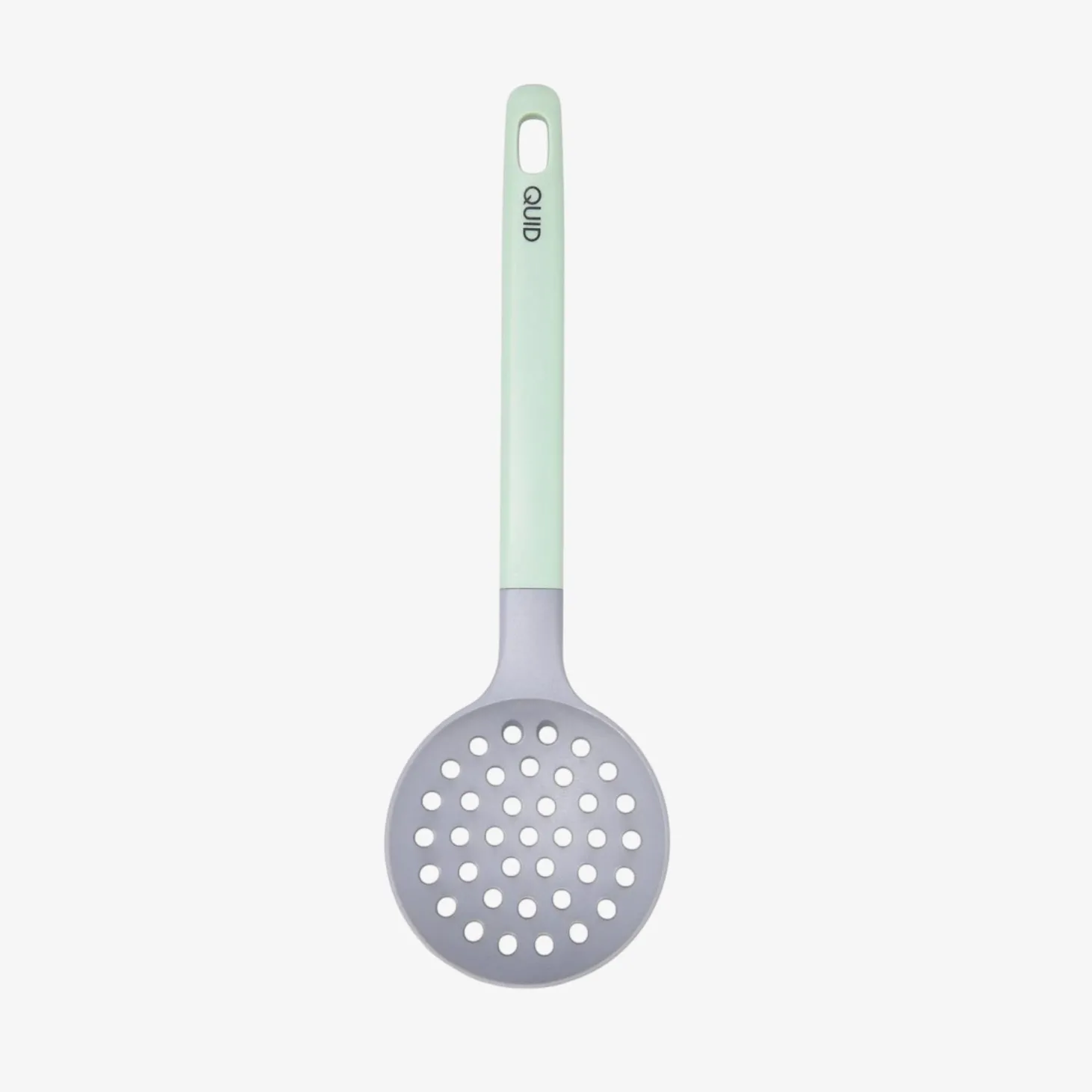 Espumadera de cocina de plástico verde y gris Nira 32