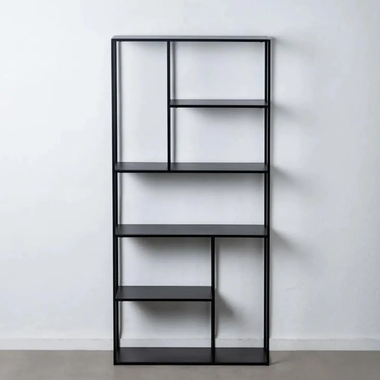 Estantería de acero negro Calista 90x30x188cm