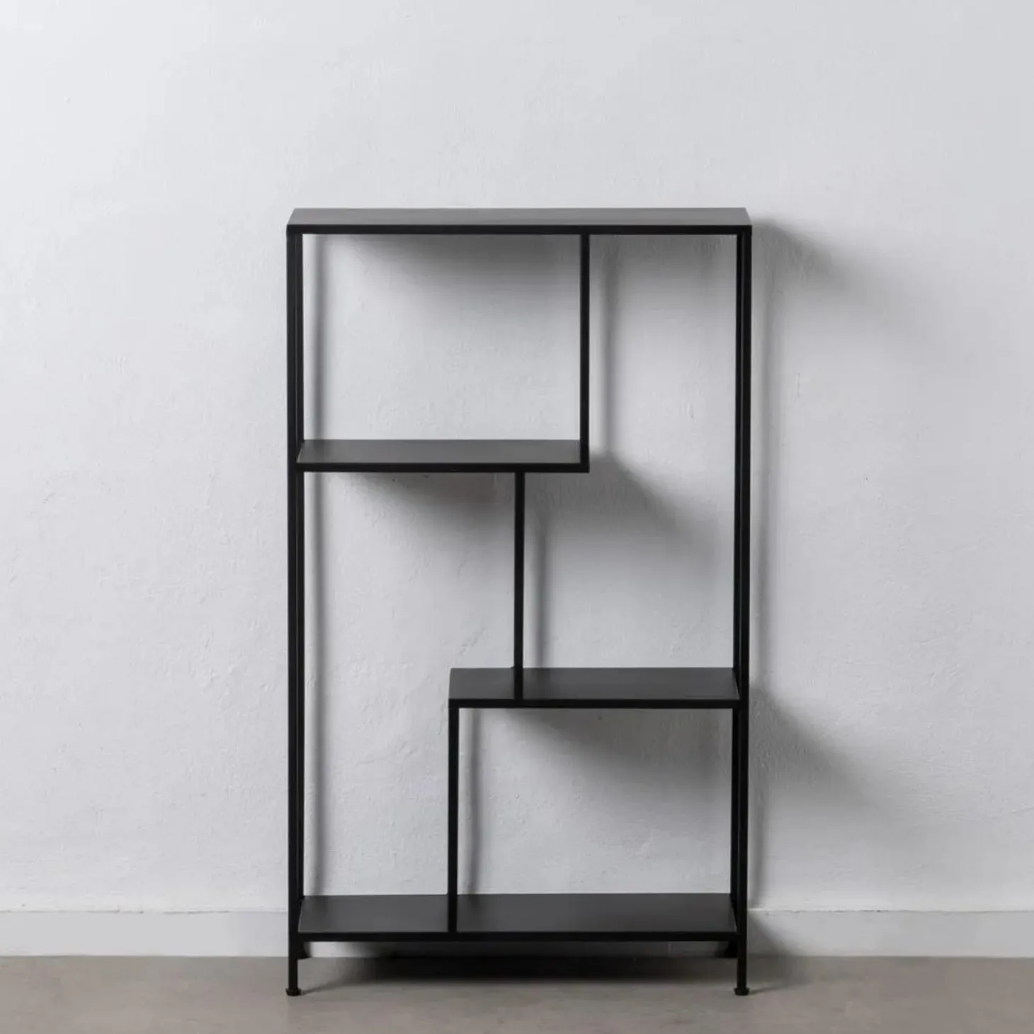 Estantería de metal negro Calista 65x25x110cm