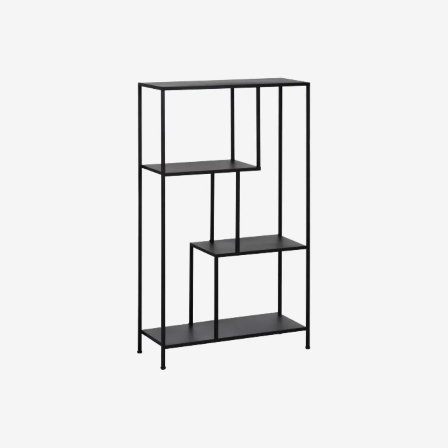 Estantería de metal negro Calista 65x25x110cm