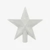 Estrella para árbol plateada 22cm