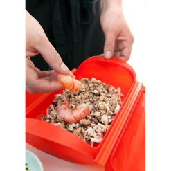 Estuche de vapor de silicona rojo para 1-2 personas - Lékué