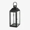 Farol de metal negro Fenjer Ø15x39cm