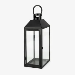 Farol de metal negro Fenjer Ø15x39cm