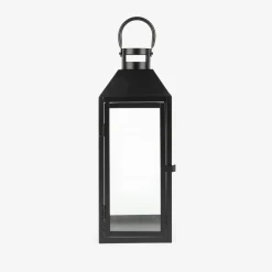 Farol de metal negro Fenjer Ø15x39cm