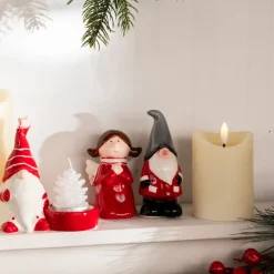 Figura decorativa de dolomita Gnomo 12cm