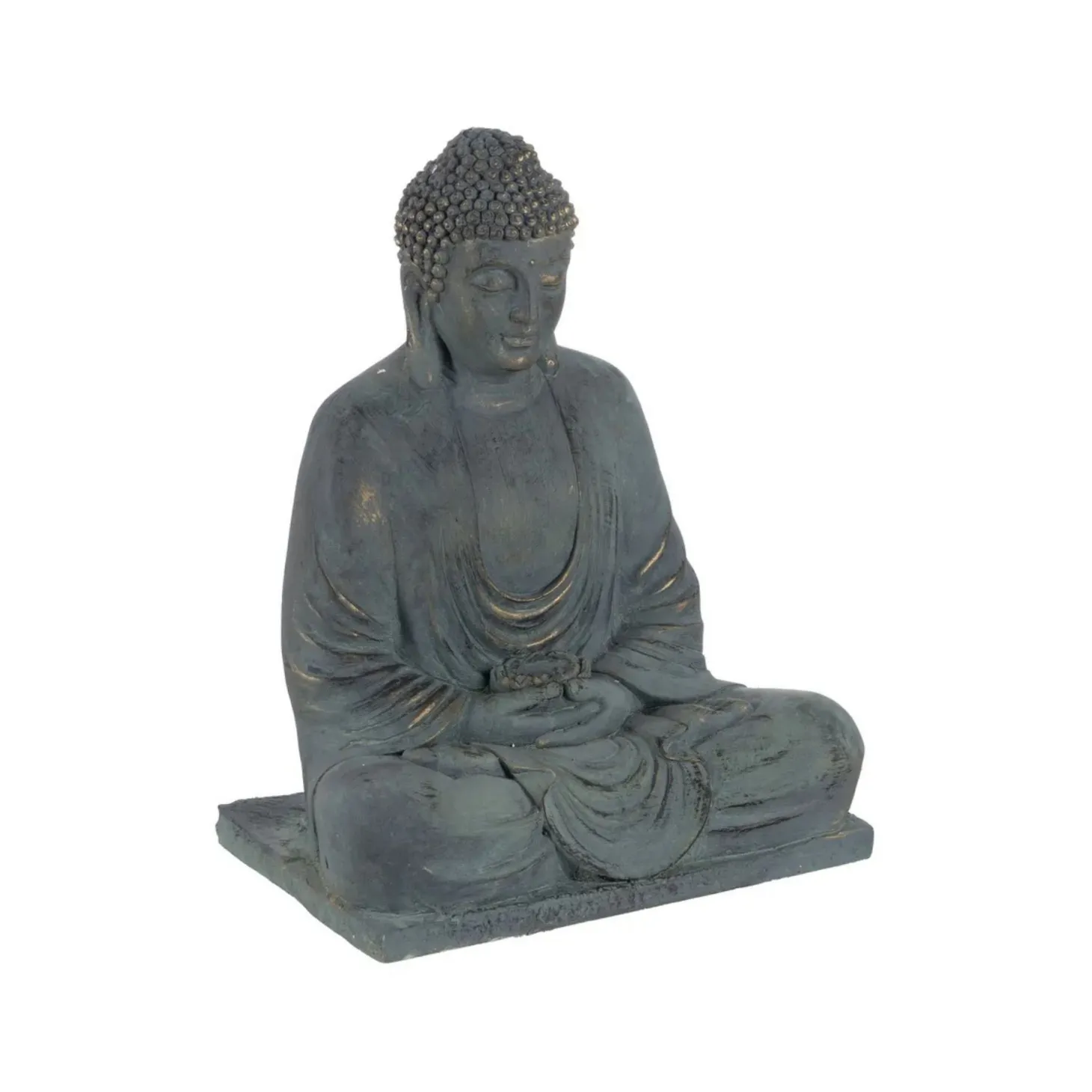 Figura decorativa de fibra de magnesio Buda 50x35x62cm