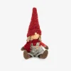 Figura decorativa Muñeco sentado con gorro 28cm