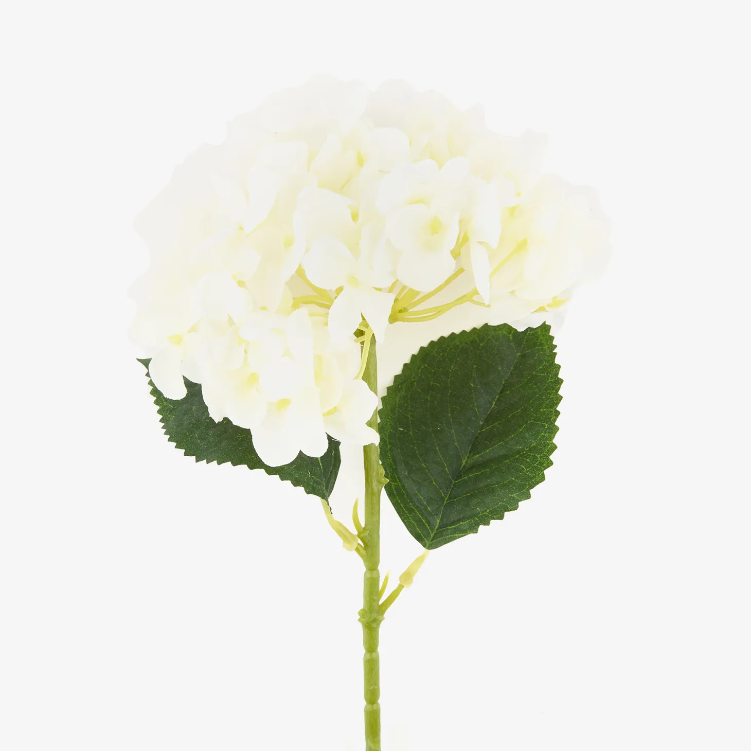 Flor artificial hortensia blanca 40cm