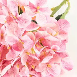 Flor artificial hortensia rosa 40cm