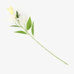 Flor artificial lirio blanco 72cm