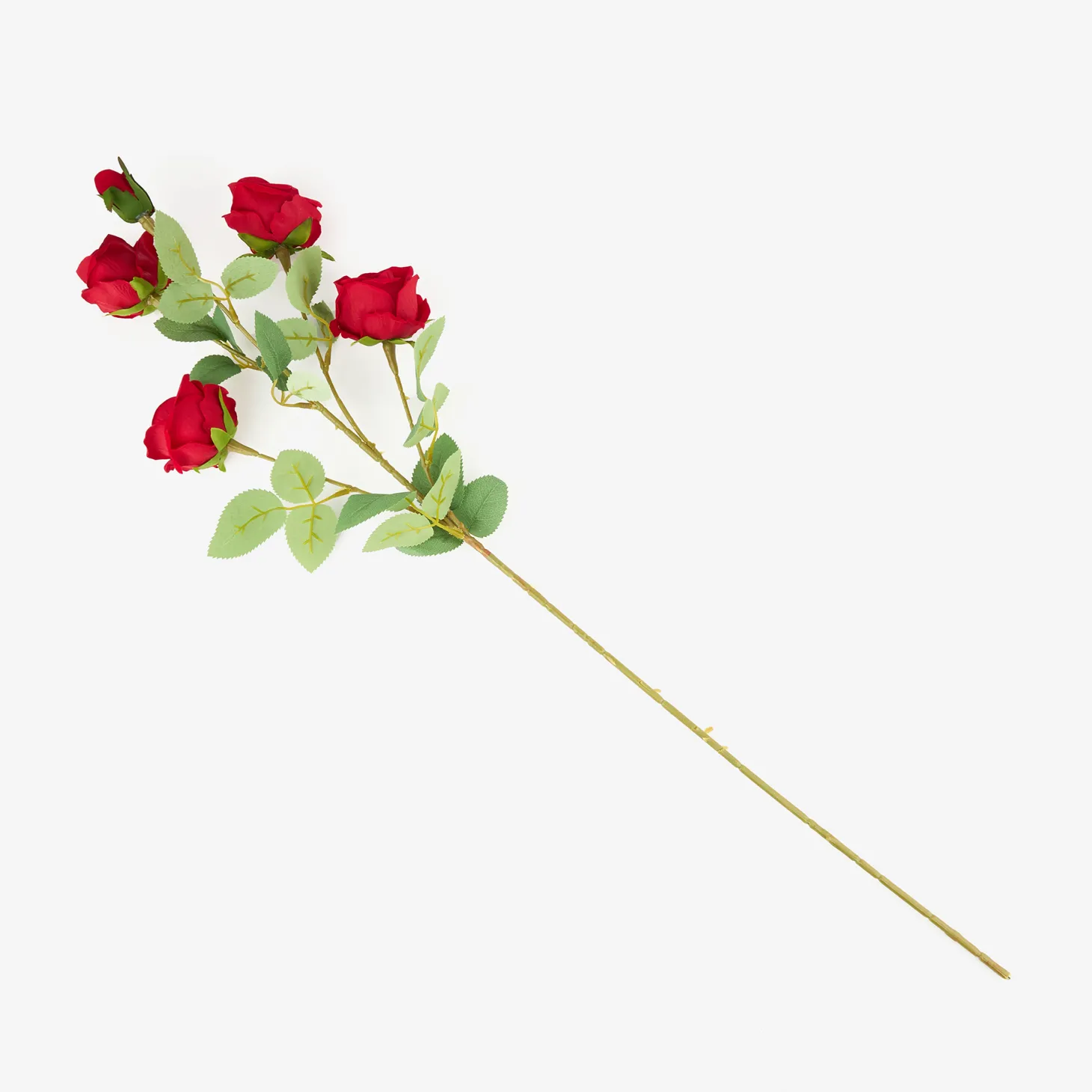 Flor artificial rosa roja 86cm